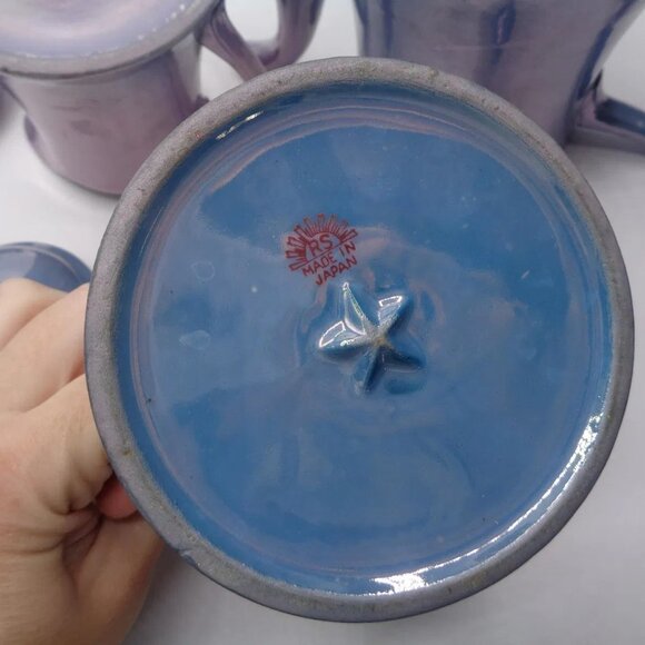 Vintage Japanese Lusterware Teapot, Sugar Bowl and Creamer - Picture 6 of 9